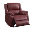 Zuriel Power Recliner; Red PU
