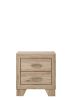 Miquell Nightstand; Natural