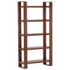 Book Cabinet Honey Brown 33.5"x11.8"x65.4" Solid Acacia Wood