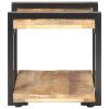 Bedside Cabinet 19.7"x15.7"x15.7" Rough Mango Wood