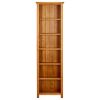 6-Tier Bookcase 20.5"x8.7"x70.9" Solid Oak Wood