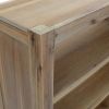 6-Tier Bookcase 31.5"x11.8"x66.9" Solid Wood Acacia