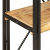 3-Tier Bookcase 23.6"x11.8"x31.5" Solid Mango Wood