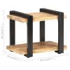 Bedside Cabinet 19.7"x15.7"x15.7" Rough Mango Wood