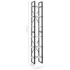 6-Tier Book Cabinet White 15.7"x11.8"x82.7" Engineered Wood