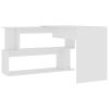 Corner Desk White 78.7"x19.7"x29.9" Engineered Wood