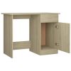 Desk Sonoma Oak 39.4"x19.7"x29.9" Engineered Wood