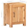 Bedside Cabinet 15.7"x11.8"x19.7" Solid Acacia Wood