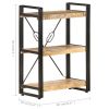 3-Tier Bookcase 23.6"x11.8"x31.5" Solid Mango Wood