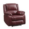 Zuriel Power Recliner; Red PU