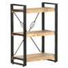 3-Tier Bookcase 23.6"x11.8"x31.5" Solid Mango Wood