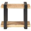 Bedside Cabinet 19.7"x15.7"x15.7" Rough Mango Wood