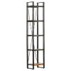 5-Tier Bookcase 15.7"x11.8"x70.9" Solid Reclaimed Wood