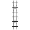 6-Tier Book Cabinet Black 15.7"x11.8"x82.7" Engineered Wood