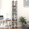 6-Tier Book Cabinet White 15.7"x11.8"x82.7" Engineered Wood