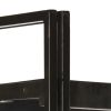 5-Tier Bookcase Black 35.4"x11.8"x70.9" Solid Mango Wood
