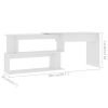 Corner Desk White 78.7"x19.7"x29.9" Engineered Wood