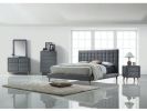 Valda Nightstand in Light Gray Fabric YJ