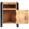 Bedside Cabinet 15.7"x13.8"x21.7" Solid Mango Wood