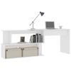 Corner Desk White 78.7"x19.7"x29.9" Engineered Wood