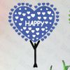 Happy Hope Love - Hemu Wall Decals Stickers Appliques Home Decor 12.6 BY 23.6 Inches