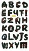 Christmas Alphabet - Hemu Wall Decals Stickers Appliques Home Decor 9.4 BY 16.5 Inches