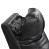Trevor Triple 4 Seats Power Sofa With 2 Console ,Genuine Leather, Lumbar Support