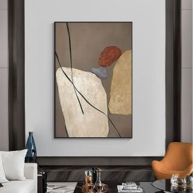 Original Oil Painting Abstract Brown Oil Painting on Canvas Abstract Modern Hand Painting Wall Art Painted On Canvas Painting original For Home Decor (size: 50x70cm)