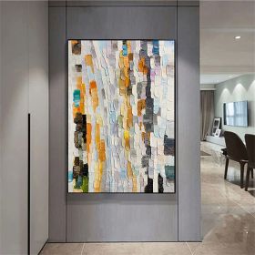 Abstract Handmde Oil Painting On Canvas Acrylic Painting Wall Painting Wall Art For Living Room Original Brown Texture Knife Artwrok Wall Decor (size: 120x160cm)
