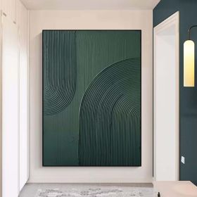 Gray Green Textured Painting Original Abstract Oil Painting Hand painted Acrylic Paintings Minimalist Wall Art for Living Room (size: 70x100cm)