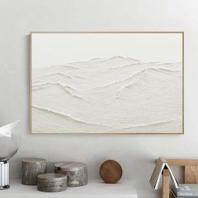 Oversized Seaswaves Textured Painting Original Clouds Abstract Oil Painting Extra Large Wall Art Hand painted Acrylic Minimalist Paintings (size: 160x160cm)