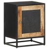 Bedside Cabinet 15.7"x11.8"x19.7" Rough Mango Wood