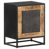 Bedside Cabinet 15.7"x11.8"x19.7" Rough Mango Wood
