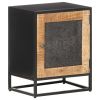 Bedside Cabinet 15.7"x11.8"x19.7" Rough Mango Wood
